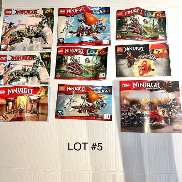LOT of LEGO Ninjago Instruction Manuals ONLY (no legos) Lot #5 - Picture 1 of 7
